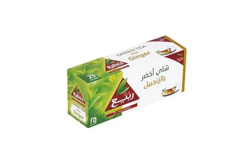 شاي ربيع اخضر زنجبيل