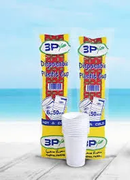 3P كاسات ماء بلاستيك 20*50